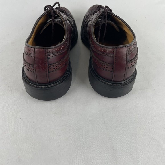 Dexter Vintage Mens Size 8 D Wingtip Longwing Burgundy Leather Oxford Shoes main image 7
